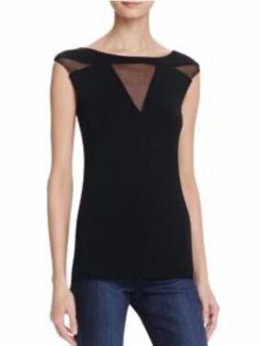 Bailey 44 Black Courtney Sleeveless Top Size XS NWT
